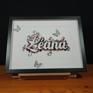 Quilling personnalisé (prénoms, années, dates clés, souvenirs...)